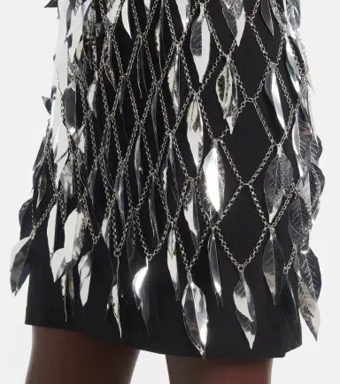 Rabanne Chain-detail embellished minidress | Thumbnail 3