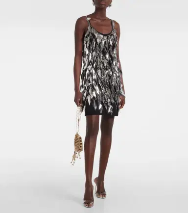 Rabanne Chain-detail embellished minidress | Thumbnail 5