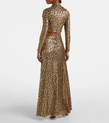 Rabanne Tiger-print metallic top | Thumbnail 4