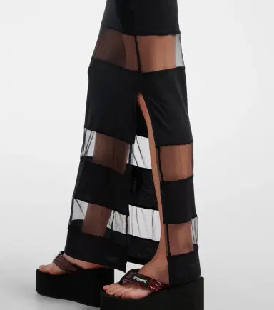 Coperni Striped shee-paneled maxi dress | Thumbnail 5