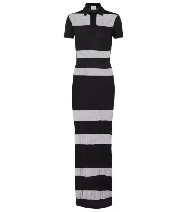 Coperni Striped shee-paneled maxi dress | Thumbnail 1