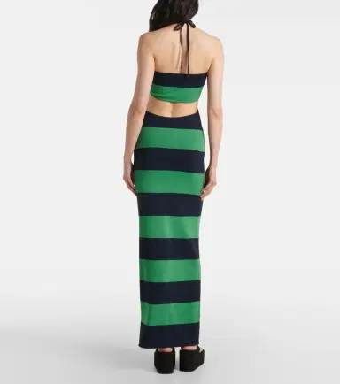 Coperni Cutout striped maxi dress | Thumbnail 4