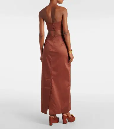 Adriana Degreas Solid cotton maxi skirt | Thumbnail 4