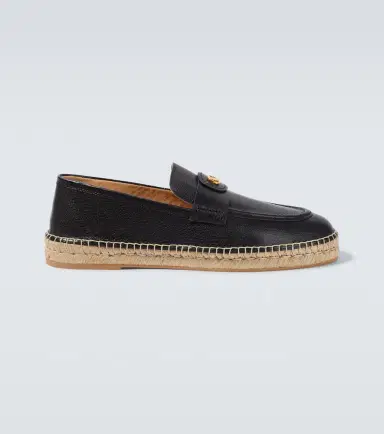Valentino Garavani VLogo leather espadrilles | Thumbnail 4 Valentino Garavani VLogo leather espadrilles | Thumbnail 4