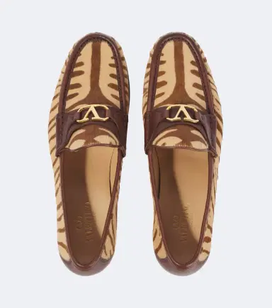 Valentino Garavani VLogo zebra-print calf hair loafers | Thumbnail 2 Valentino Garavani VLogo zebra-print calf hair loafers | Thumbnail 2