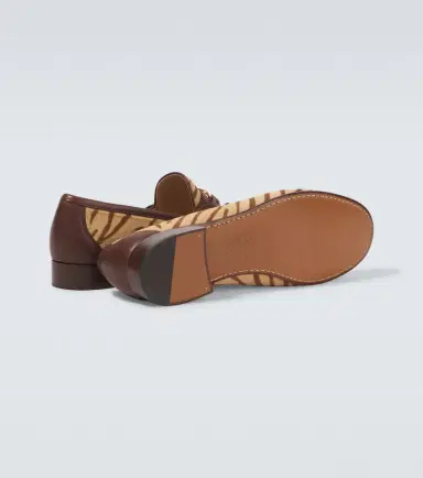 Valentino Garavani VLogo zebra-print calf hair loafers | Thumbnail 4 Valentino Garavani VLogo zebra-print calf hair loafers | Thumbnail 4