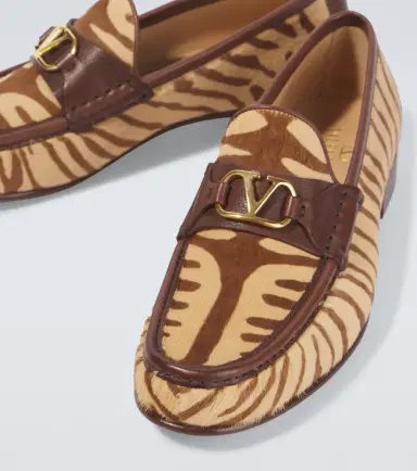 Valentino Garavani VLogo zebra-print calf hair loafers | Thumbnail 5 Valentino Garavani VLogo zebra-print calf hair loafers | Thumbnail 5