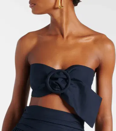 ADRIANA DEGREAS Cotton bandeau top | Thumbnail 2