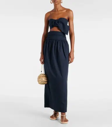 ADRIANA DEGREAS Cotton bandeau top | Thumbnail 4