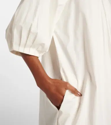 ADRIANA DEGREAS Solid cotton maxi dress | Thumbnail 4