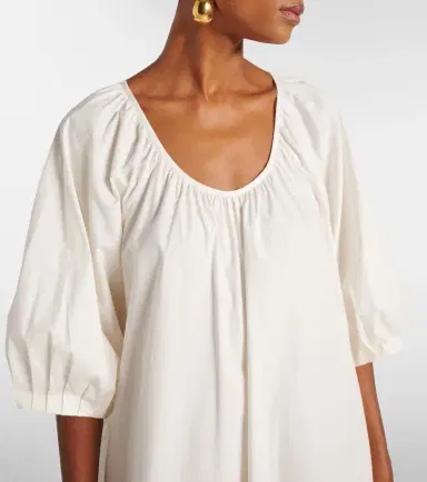 ADRIANA DEGREAS Solid cotton maxi dress | Thumbnail 5