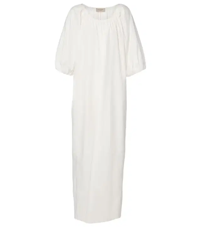 ADRIANA DEGREAS Solid cotton maxi dress