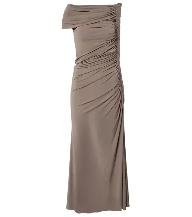 Alaia Alaïa Asymmetric midi dress