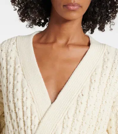 Alaïa Alaïa Wool wrap cardigan | Thumbnail 6