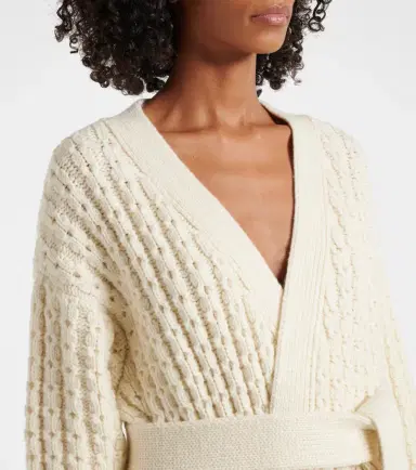 Alaïa Alaïa Wool wrap cardigan | Thumbnail 7