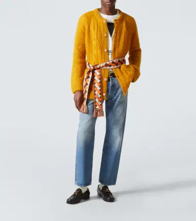 Valentino Cable-knit mohair-blend cardigan | Thumbnail 2