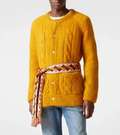 Valentino Cable-knit mohair-blend cardigan | Thumbnail 4