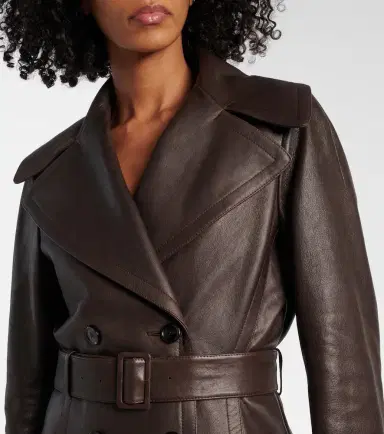 Alaïa Alaïa Leather coat | Thumbnail 3 Alaïa Alaïa Leather coat | Thumbnail 3