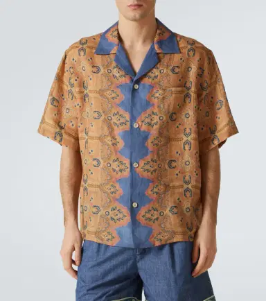 Valentino Printed linen shirt | Thumbnail 4