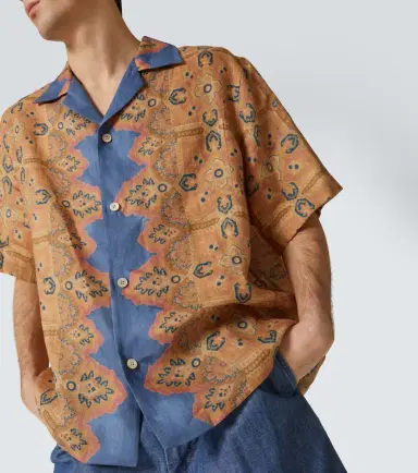 Valentino Printed linen shirt | Thumbnail 5