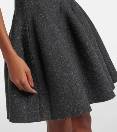 Alaïa Alaïa Godet silk-blend minidress | Thumbnail 2
