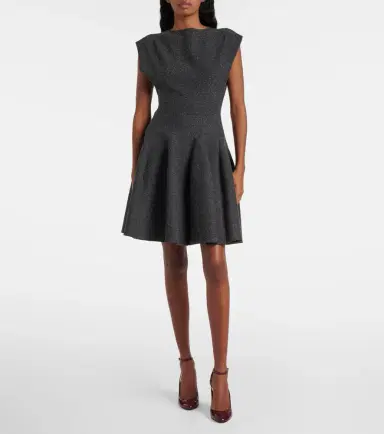 Alaïa Alaïa Godet silk-blend minidress | Thumbnail 3