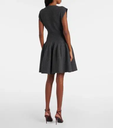 Alaïa Alaïa Godet silk-blend minidress | Thumbnail 5