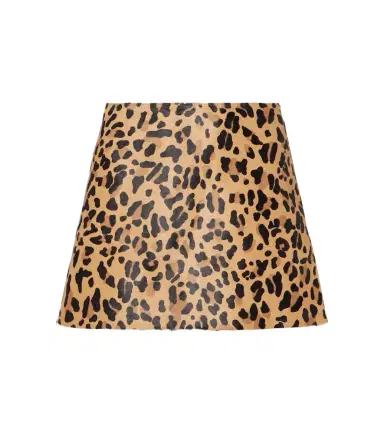 Alaïa Alaïa Leopard-print calf hair miniskirt | Thumbnail 1