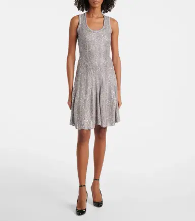 Alaïa Alaïa Sequined knitted minidress | Thumbnail 5