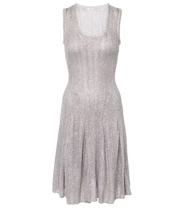 Alaia Alaïa Sequined knitted minidress