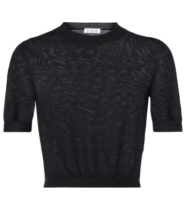 Alaïa Alaïa Cropped cashmere top | Thumbnail 1