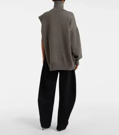 Alaïa Alaïa Sided virgin wool sweater | Thumbnail 3