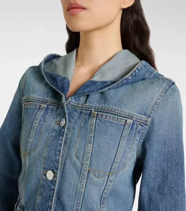 Alaïa Alaïa Cropped hooded denim jacket | Thumbnail 3