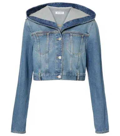Alaïa Alaïa Cropped hooded denim jacket | Thumbnail 1