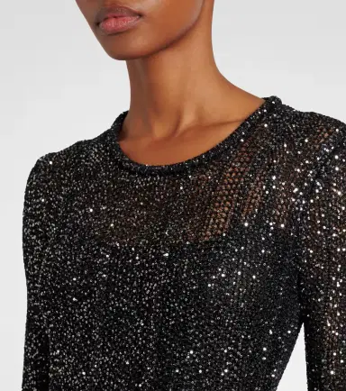 Alaïa Alaïa Sequined midi dress | Thumbnail 4