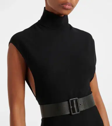 Alaïa Alaïa Belted wool-blend midi dress | Thumbnail 3