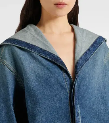 Alaïa Alaïa Hooded denim shirt | Thumbnail 4
