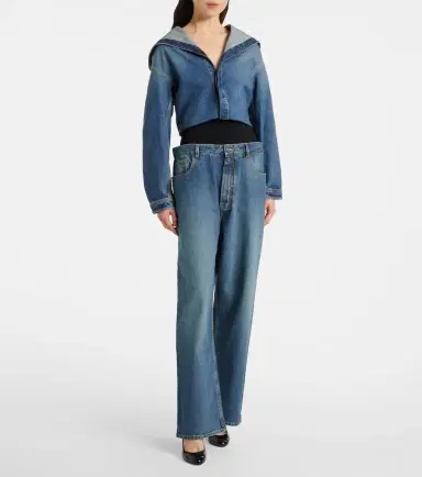 Alaïa Alaïa Hooded denim shirt | Thumbnail 5