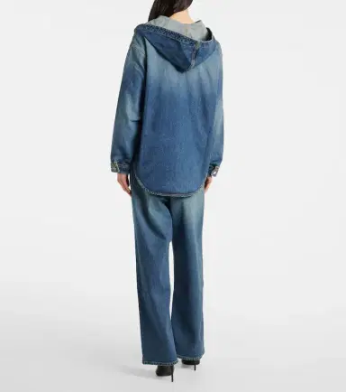 Alaïa Alaïa Hooded denim shirt | Thumbnail 6