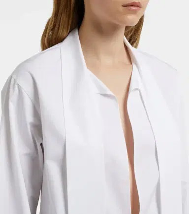 Alaïa Alaïa Scarf cotton blouse | Thumbnail 3
