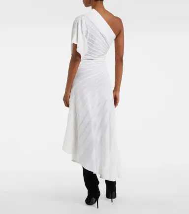 Alaïa Alaïa Asym Ray virgin wool midi dress | Thumbnail 3