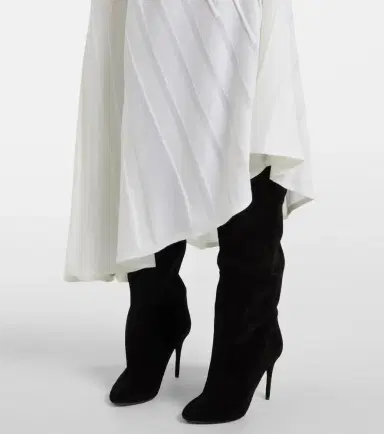 Alaïa Alaïa Asym Ray virgin wool midi dress | Thumbnail 5