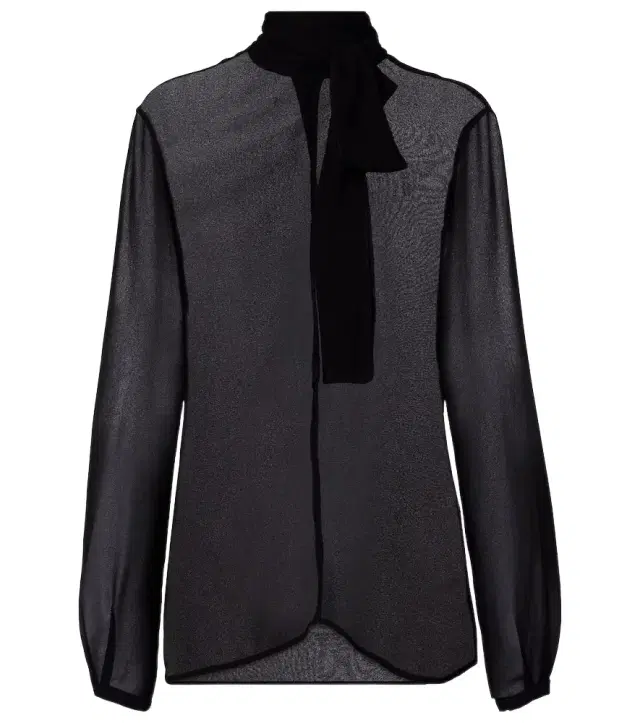 Alaia Alaïa Tie-neck georgette blouse