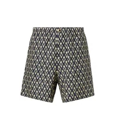 Valentino Toute La V linen Bermuda shorts | Thumbnail 1