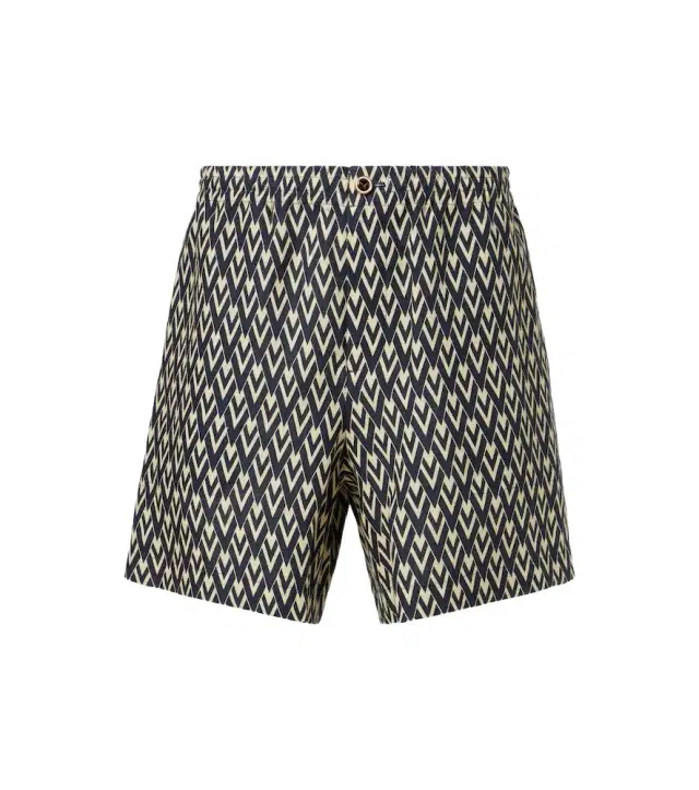 Valentino Toute La V linen Bermuda shorts