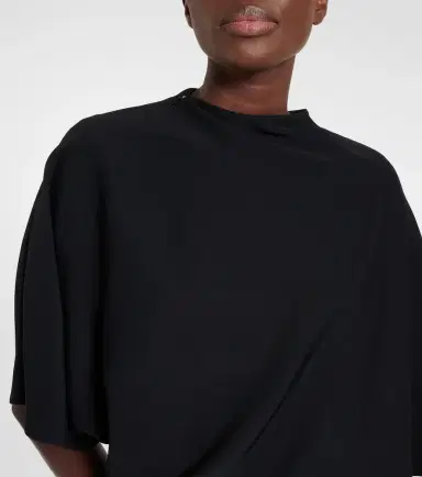 Alaïa Alaïa Belted leather-trimmed midi dress | Thumbnail 3
