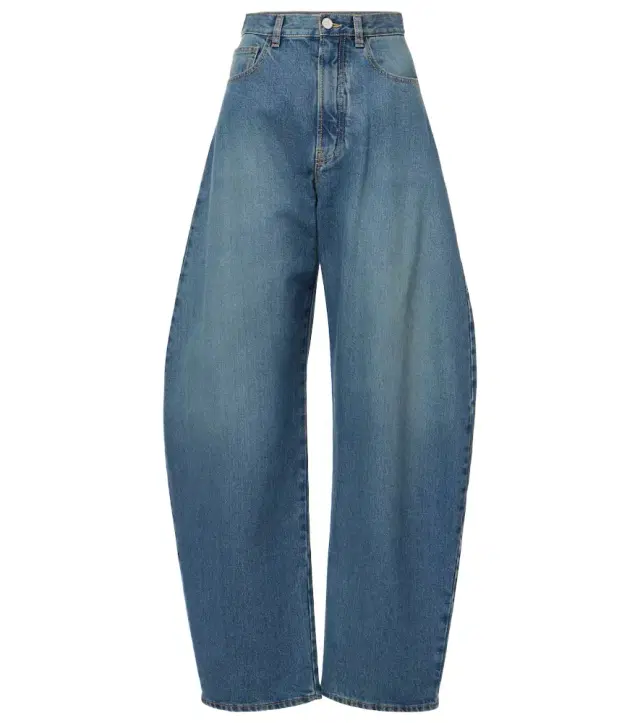 Alaia Alaïa High-rise barrel-leg jeans