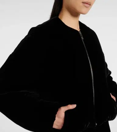 Alaïa Alaïa Velvet bomber jacket | Thumbnail 2 Alaïa Alaïa Velvet bomber jacket | Thumbnail 2