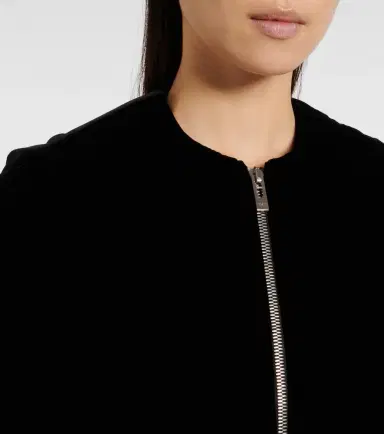 Alaïa Alaïa Velvet bomber jacket | Thumbnail 3 Alaïa Alaïa Velvet bomber jacket | Thumbnail 3