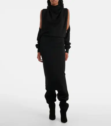 Alaïa Alaïa Cut Out midi dress | Thumbnail 3